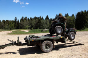 GEROH tactical military trailers are designed for power generators, water preparation systems, communication systems, mast Systems, NBC-equipment, ATV’s, command post equipment