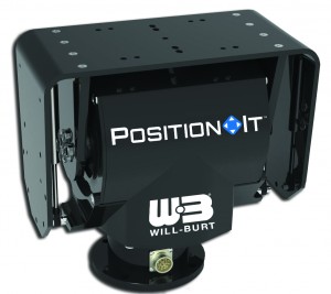 PositionIt is available in two variations.  Both the 100 Ft.-lbs. and 50 Ft-lbs. models are designed to deliver the pointing accuracy needed by the communications industry.  The maintenance-free design carries an IP 68 rating which keeps water and dust out of the unit so performance is maintained for the life of the product.  Backlash is minimized with precision turned and milled components with ball races on major axes.  Regenerative braking on the motor shaft ensures smooth operation.  PositionIt operates using Pelco-D commands making integration into control systems easy and trouble-free.  Will-Burt offers a Pelco-D controller with keyboard and presets to further simplify operation. 