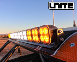 The Night Scan HDT Unite Modular LED Light Bar System brings lighting power and customization to the forefront with extensive configuration possibilities. Choose a Length (12”, 20”, 30”, 40” 50”), Straight or Curved Mounting Rail. Then choose any combination of 3” LED Modules White or Amber, Spot or Flood that each slide-on and connect with no tedious wiring.