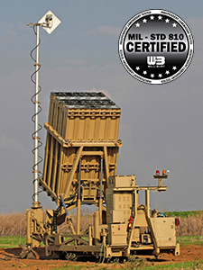 Will Burt’s locking pneumatic masts are ideal for military communications, elevated testing and mobile radar applications. When a mast deployment is needed for extended periods, locking collars allow the mast to remain extended indefinitely without air pressure. Guying is optional on Vehicle-mounted heavy-duty locking (HDL) models up to 60 feet (18 meters). Commercial-off-the-shelf (COTS) heavy-duty models are available. Super heavy-duty locking (SHDL) and ultra heavy-duty locking (UHDL) models feature greater unguyed heights and larger payload capacities. Standard models are shown below. Custom height and payload capacities are available upon request.