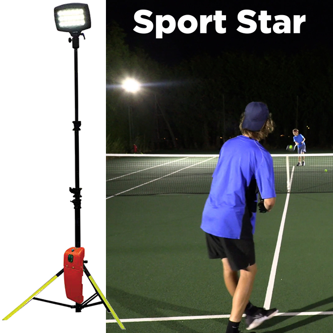The SportStar sport light is the most powerful portable sport lights available with 20,000 lumens